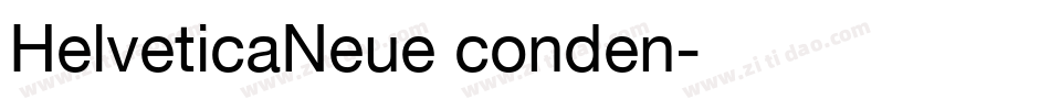 HelveticaNeue conden字体转换